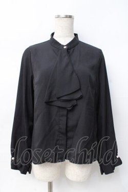 画像1: axes femme / プチハイネックブラウス M 黒 Y-25-07-29-046-AX-BL-SZ-ZY