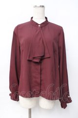 axes femme / プチハイネックブラウス M ワイン Y-25-07-29-047-AX-BL-SZ-ZY