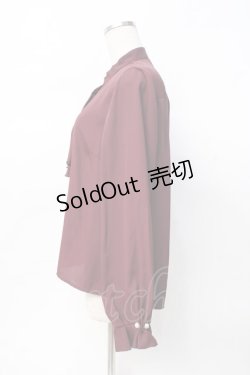 画像2: axes femme / プチハイネックブラウス M ワイン Y-25-07-29-047-AX-BL-SZ-ZY