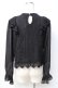 画像3: axes femme POETIQUE / 肩フリルレースブラウス M 黒 Y-25-07-29-050-AX-BL-SZ-ZY (3)
