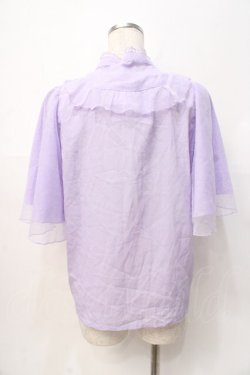 画像3: axes femme kawaii / チュールフリルブラウス M ラベンダー Y-25-07-29-054-AX-BL-SZ-ZY
