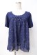 画像1: axes femme / 星座柄シフォンプルオーバー M 紺 Y-25-07-29-056-AX-TO-SZ-ZY (1)