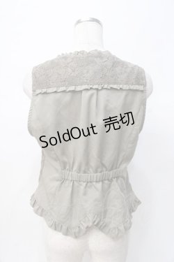 画像3: axes femme / ビットデザインレースベスト M カーキ Y-25-07-29-057-AX-TO-SZ-ZY