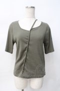axes femme / 前後2WAYカットワークプルオーバー F カーキ Y-25-07-29-058-AX-BL-SZ-ZY