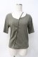 画像1: axes femme / 前後2WAYカットワークプルオーバー F カーキ Y-25-07-29-058-AX-BL-SZ-ZY (1)