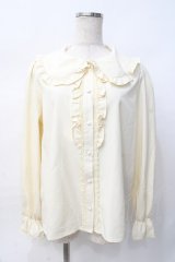 m petit by misako / AM マルエリフリルブラウス LL 淡薄橙 Y-25-07-29-059-LO-BL-SZ-ZY