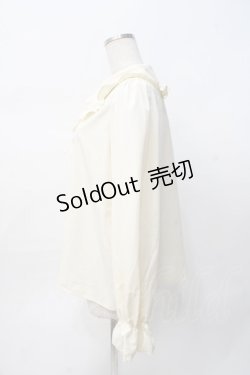 画像2: m petit by misako / AM マルエリフリルブラウス LL 淡薄橙 Y-25-07-29-059-LO-BL-SZ-ZY