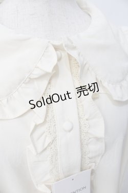 画像4: m petit by misako / AM マルエリフリルブラウス LL 淡薄橙 Y-25-07-29-059-LO-BL-SZ-ZY