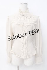 Innocent World / ロンドンストライプブラウス L ベージュ Y-25-07-29-063-IW-BL-SZ-ZY
