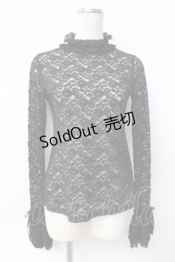 画像1: Moi-meme-Moitie / ローズフレアスリーブカットソー F ブラック Y-25-07-29-064-MO-TO-SZ-ZY