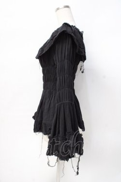 画像2: ATELIER PIERROT / Decay Gauze Blouse  黒 Y-25-07-29-066-EL-BL-SZ-ZY