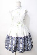 AMBERMIRROR / 千秋冠 チャイナ風ドレス M 白 Y-25-07-29-072-LO-OP-SZ-ZY