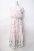 axes femme / 花柄ティアードノースリワンピ M ピンク Y-25-07-29-077-AX-OP-SZ-ZY