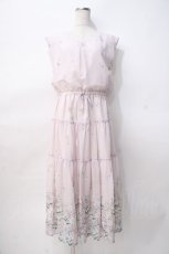 画像1: axes femme / 花柄ティアードノースリワンピ M ピンク Y-25-07-29-077-AX-OP-SZ-ZH (1)