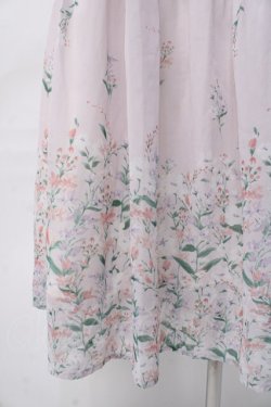 画像4: axes femme / 花柄ティアードノースリワンピ M ピンク Y-25-07-29-077-AX-OP-SZ-ZY