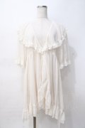 axes femme / レース×チュール楊柳ガウン F 生成り Y-25-07-29-078-AX-TO-SZ-ZY