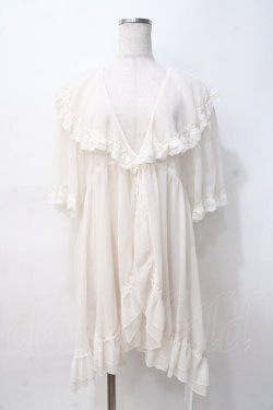 画像1: axes femme / レース×チュール楊柳ガウン F 生成り Y-25-07-29-078-AX-TO-SZ-ZY