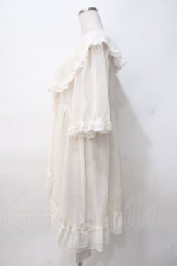 画像2: axes femme / レース×チュール楊柳ガウン F 生成り Y-25-07-29-078-AX-TO-SZ-ZY