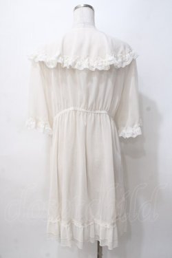 画像3: axes femme / レース×チュール楊柳ガウン F 生成り Y-25-07-29-078-AX-TO-SZ-ZY