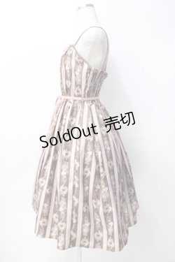画像2: axes femme kawaii / Rosy Bear柄ジャンスカ M 茶 Y-25-07-29-079-AX-OP-SZ-ZY