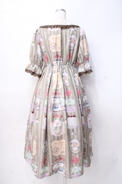 画像3: axes femme kawaii / ティティ×ベアファミリーワンピース M 茶 Y-25-07-29-080-AX-OP-SZ-ZY