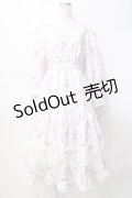 axes femme / SAKURAティアードワンピース M ピンク Y-25-07-29-082-AX-OP-SZ-ZY