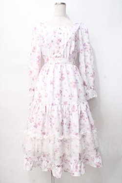 画像1: axes femme / SAKURAティアードワンピース M ピンク Y-25-07-29-082-AX-OP-SZ-ZY