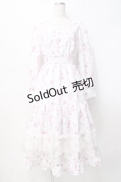 画像1: axes femme / SAKURAティアードワンピース M ピンク Y-25-07-29-082-AX-OP-SZ-ZY