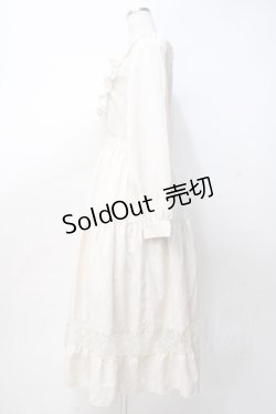 画像2: axes femme POETIQUE / ブロッキングブーケ刺繍ワンピース M 生成り Y-25-07-29-083-AX-OP-SZ-ZY