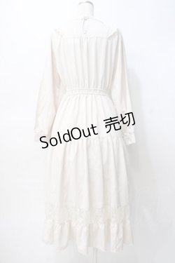 画像3: axes femme POETIQUE / ブロッキングブーケ刺繍ワンピース M 生成り Y-25-07-29-083-AX-OP-SZ-ZY