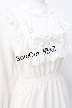 画像4: axes femme POETIQUE / ブロッキングブーケ刺繍ワンピース M 生成り Y-25-07-29-083-AX-OP-SZ-ZY
