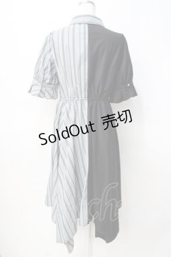 画像3: axes femme / バイカラー半袖ワンピ M 黒 Y-25-07-29-084-AX-OP-SZ-ZI