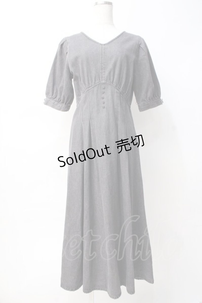 画像1: axes femme / デニムワンピース M グレー Y-25-07-29-086-AX-OP-SZ-ZH (1)
