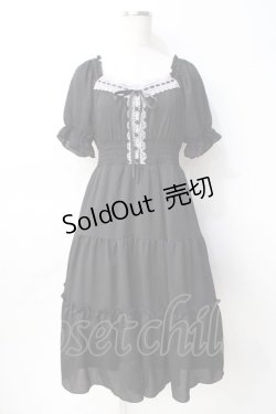 画像2: axes femme POETIQUE / オフショルティアードワンピース M 黒 Y-25-07-29-087-AX-OP-SZ-ZY