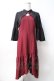 画像1: axes femme POETIQUE / ロータス刺繍チャイナワンピース M ワイン Y-25-07-29-088-AX-OP-SZ-ZY (1)