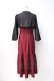 画像3: axes femme POETIQUE / ロータス刺繍チャイナワンピース M ワイン Y-25-07-29-088-AX-OP-SZ-ZY (3)