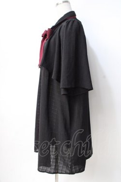 画像2: axes femme / ケープデザインワンピース M 黒 Y-25-07-29-089-AX-OP-SZ-ZY