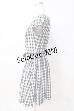 画像2: MILK / マーガレットドレス  ギンガムブラック Y-25-07-29-094-ML-OP-SZ-ZT182