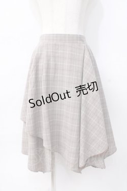 画像1: axes femme / フリルイレヘムスカート M 茶 Y-25-07-29-104-AX-SK-SZ-ZY