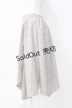 画像2: axes femme / フリルイレヘムスカート M 茶 Y-25-07-29-104-AX-SK-SZ-ZY