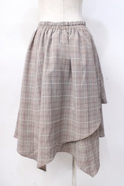 画像3: axes femme / フリルイレヘムスカート M 茶 Y-25-07-29-104-AX-SK-SZ-ZY