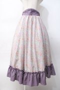 Kurumi Collaboration / グレイスフルコルセット風ロングスカート L ラベンダー Y-25-07-29-106-LO-SK-SZ-ZY
