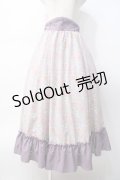 Kurumi Collaboration / グレイスフルコルセット風ロングスカート L ラベンダー Y-25-07-29-106-LO-SK-SZ-ZY