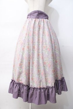 画像1: Kurumi Collaboration / グレイスフルコルセット風ロングスカート L ラベンダー Y-25-07-29-106-LO-SK-SZ-ZY