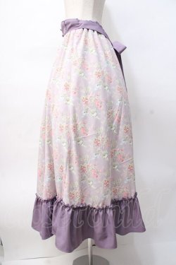 画像2: Kurumi Collaboration / グレイスフルコルセット風ロングスカート L ラベンダー Y-25-07-29-106-LO-SK-SZ-ZY