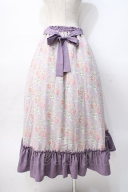 画像3: Kurumi Collaboration / グレイスフルコルセット風ロングスカート L ラベンダー Y-25-07-29-106-LO-SK-SZ-ZY
