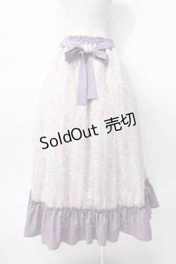 画像3: Kurumi Collaboration / グレイスフルコルセット風ロングスカート L ラベンダー Y-25-07-29-106-LO-SK-SZ-ZY