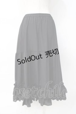 画像3: axes femme kawaii / ミディフリルペチスカート M 黒 Y-25-07-29-110-AX-SK-SZ-ZY