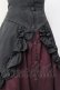画像4: ATELIER BOZ / バネッサコルセットスカート  ブラック×ワイン Y-25-07-29-116-EL-SK-SZ-ZY (4)