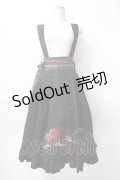 Amavel / おぼろ月夜の彼岸花スカート F 黒 Y-25-07-29-117-CA-SK-SZ-ZY